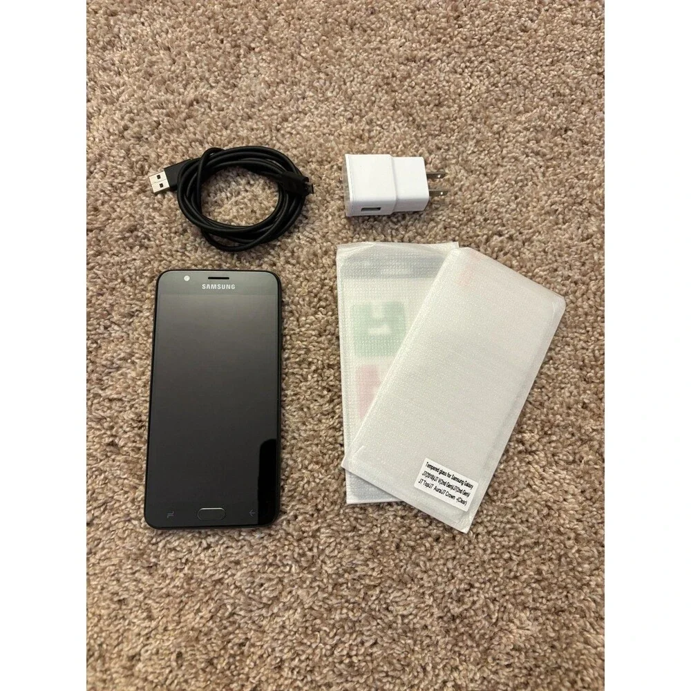 Samsung Galaxy J7 Crown Smartphone Bundle Tracfone Verizon Used Fair Working